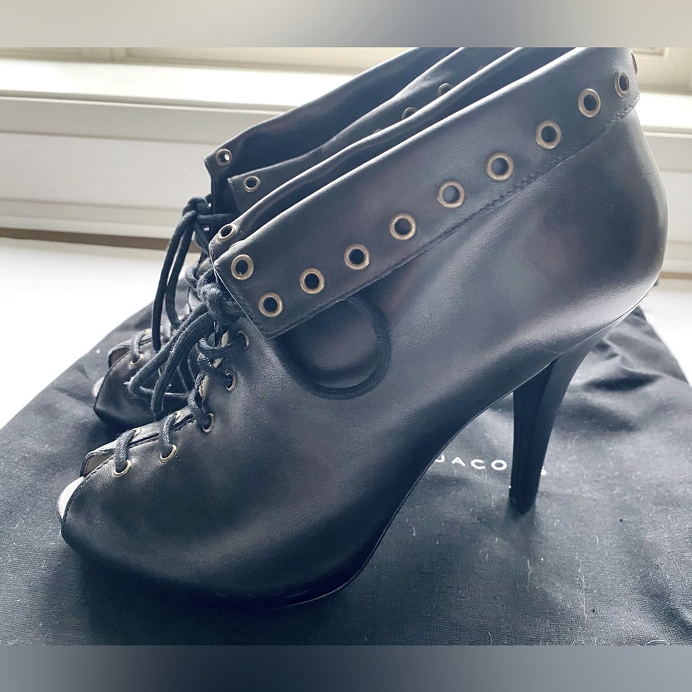 Marc by Marc Jacobs grommet cuff lace up high heel